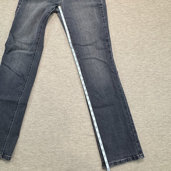 Levis 505 Womens Size 6 Blue Denim Straight Leg Jeans Mid Rise Stretch 5 Pockets - Picture 12 of 14